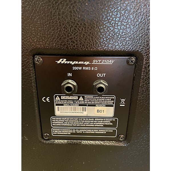 Used Ampeg SVT210AV Micro Classic Bass Cabinet