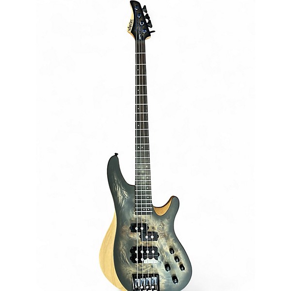 Used Schecter Guitar Research Reaper Satin Charcoal Burst Electric Bass Guitar