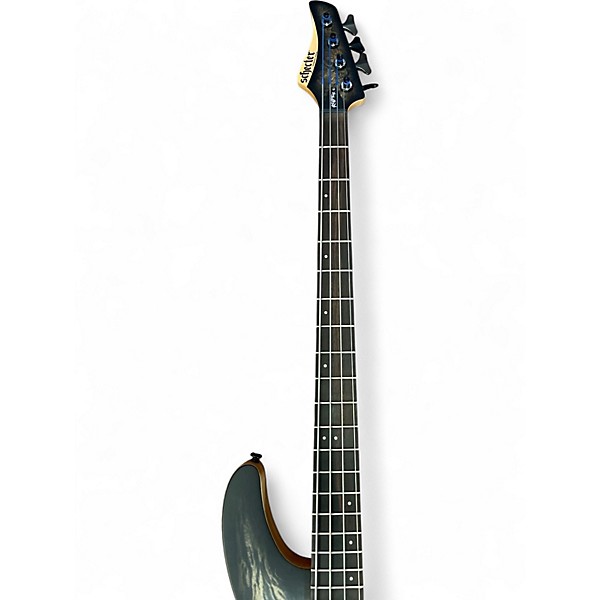Used Schecter Guitar Research Reaper Satin Charcoal Burst Electric Bass Guitar