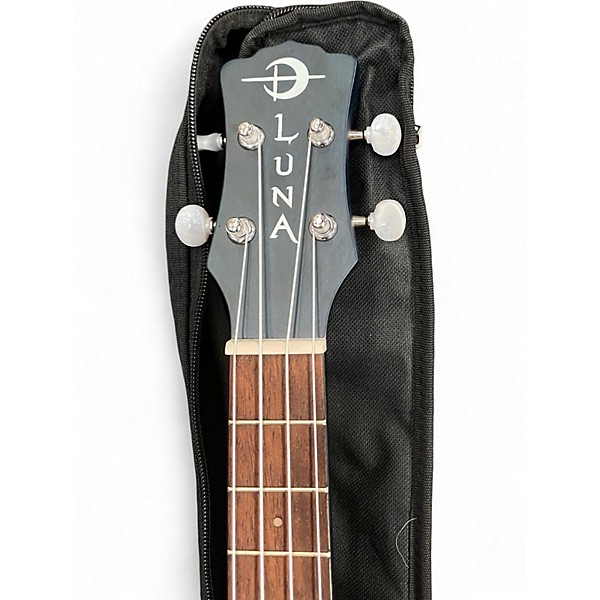 Used Luna uke gwt BLUE WAVE Ukulele