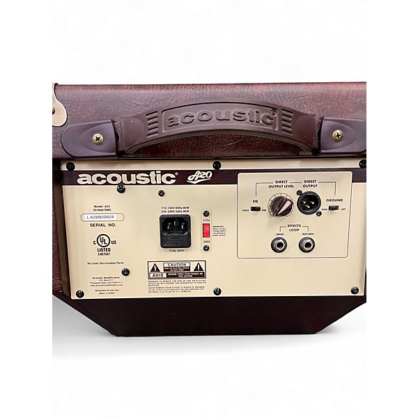 Used Acoustic A20 20W Acoustic Guitar Combo Amp