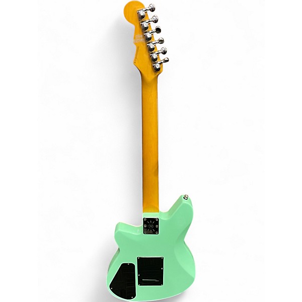 Used Reverend Descent Wilkinson Baritone Electric Guitar With Maple Finger Seafoam Green Solid Body Electric Guitar