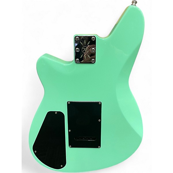 Used Reverend Descent Wilkinson Baritone Electric Guitar With Maple Finger Seafoam Green Solid Body Electric Guitar