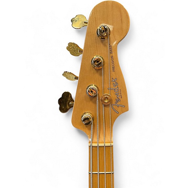 Used Fender American Standard Precision Bass Sunburst Electric Bass Guitar