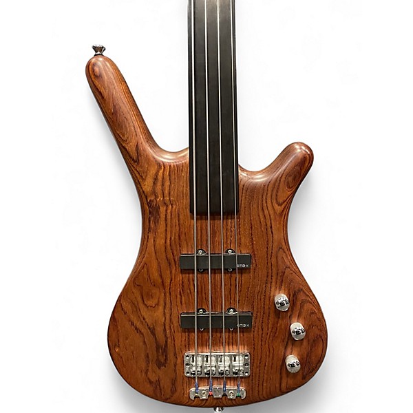 Used Warwick Pro Series Standard Corvette 4 String Fretless Bubinga Electric Bass Guitar