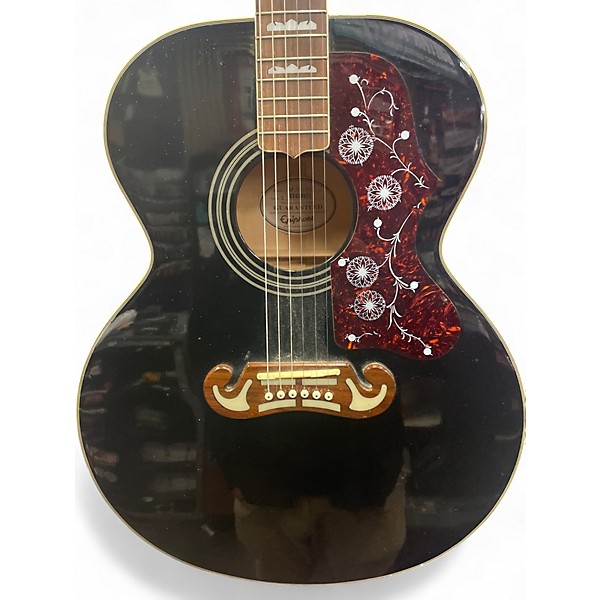 Used Epiphone EJ200 Black Acoustic Guitar