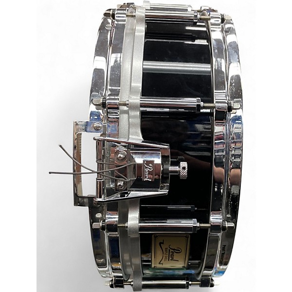 Used Pearl 14X5.5 Free Floating Snare Black Drum