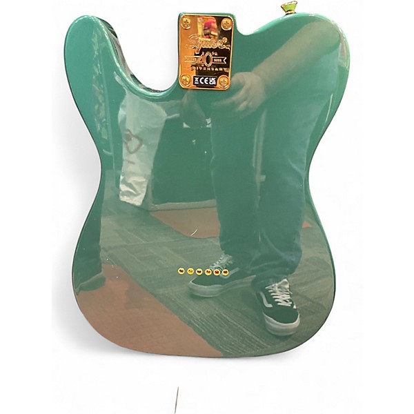 Used Squier 40th Anniversary Telecaster Gold Edition Sherwood Green Solid Body Electric Guitar