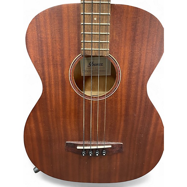 Used Ibanez PCBE12MH Natural Acoustic Bass Guitar