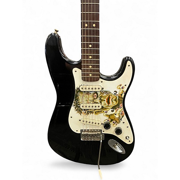 Used Fender Standard Stratocaster Black Solid Body Electric Guitar