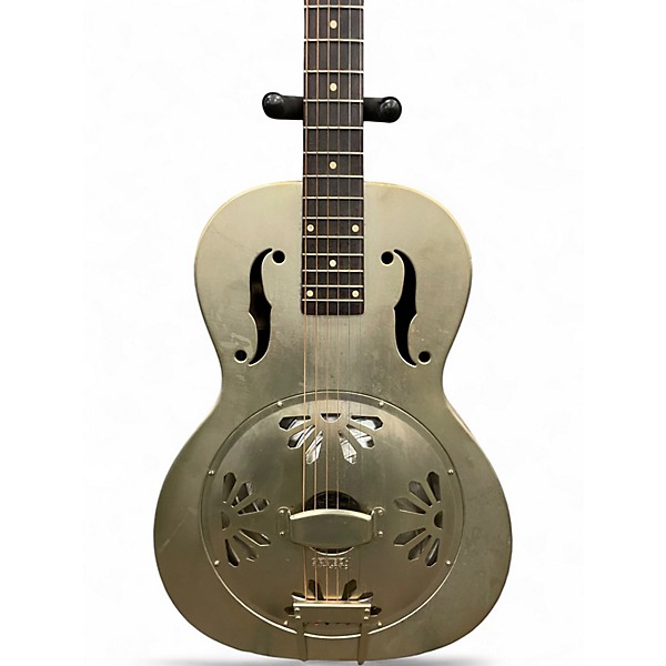 Used Gretsch Guitars G9201 Honeydipper Metal Round Neck Silver Resonator Guitar