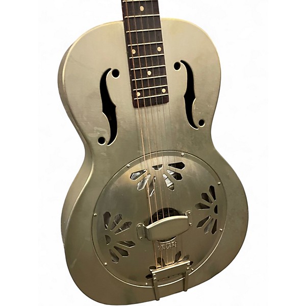 Used Gretsch Guitars G9201 Honeydipper Metal Round Neck Silver Resonator Guitar