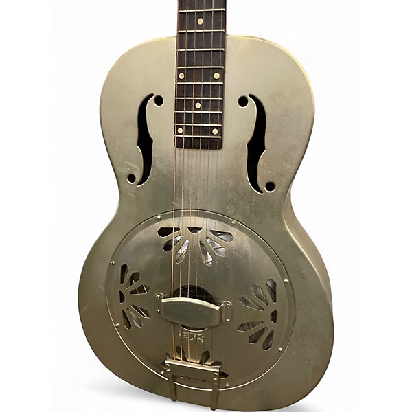 Used Gretsch Guitars G9201 Honeydipper Metal Round Neck Silver Resonator Guitar
