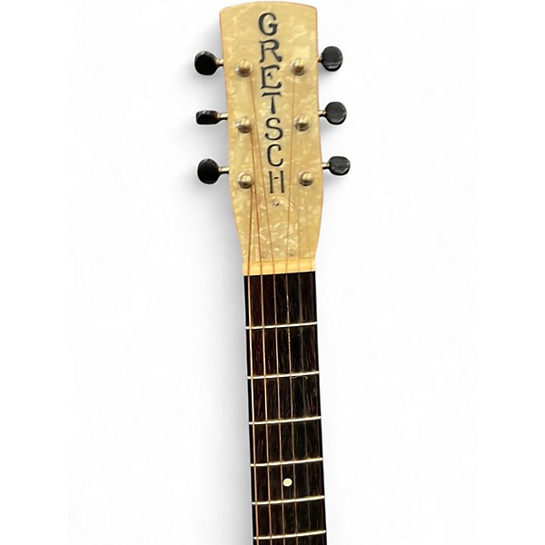 Used Gretsch Guitars G9201 Honeydipper Metal Round Neck Silver Resonator Guitar