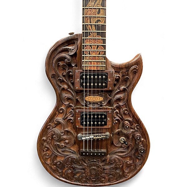 Used Blueberry Single Cut #47 Carved Wood Solid Body Electric Guitar