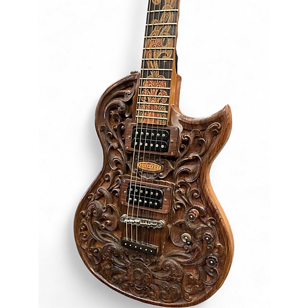 Used Blueberry Single Cut #47 Carved Wood Solid Body Electric Guitar