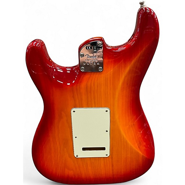 Used Fender American Ultra Stratocaster Cherry Sunburst Solid Body Electric Guitar