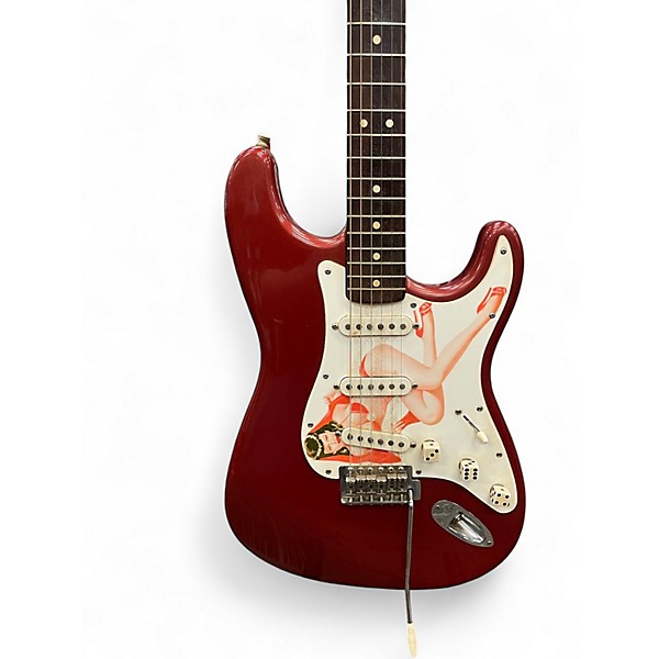 Used Fender Standard Stratocaster Red Solid Body Electric Guitar