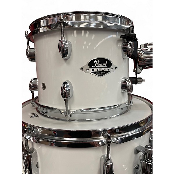 Used 2024 Pearl 6 Piece Export Polar White Drum Kit