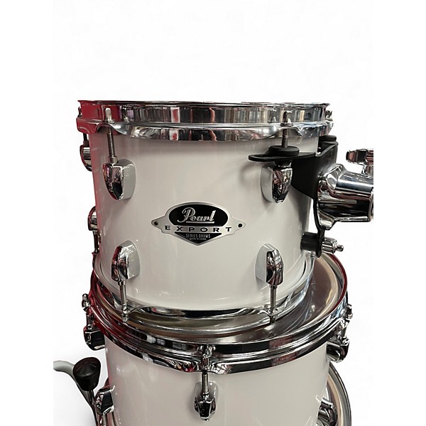 Used 2024 Pearl 6 Piece Export Polar White Drum Kit