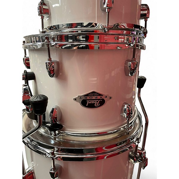 Used 2024 Pearl 6 Piece Export Polar White Drum Kit