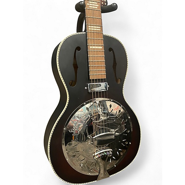Used Recording King RPH-R2-E Dirty 30s Satin Black Resonator Guitar