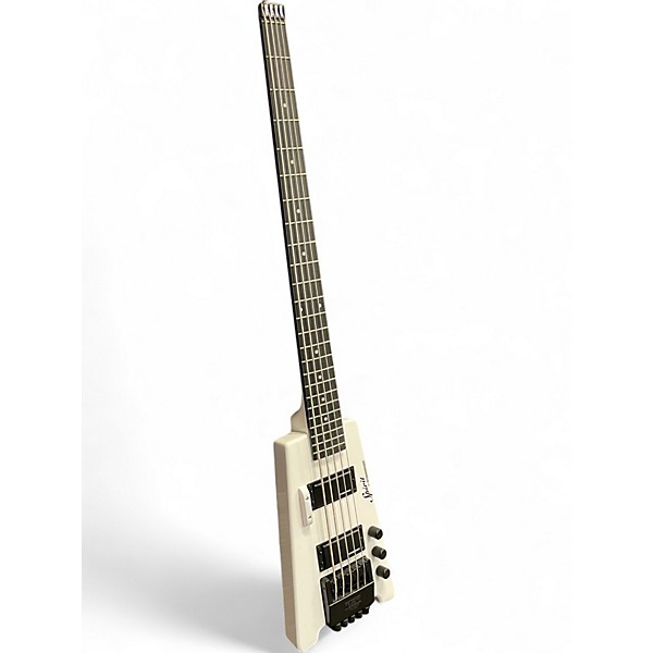 Used Steinberger XT25 Spirit 5 String WHITE Electric Bass Guitar