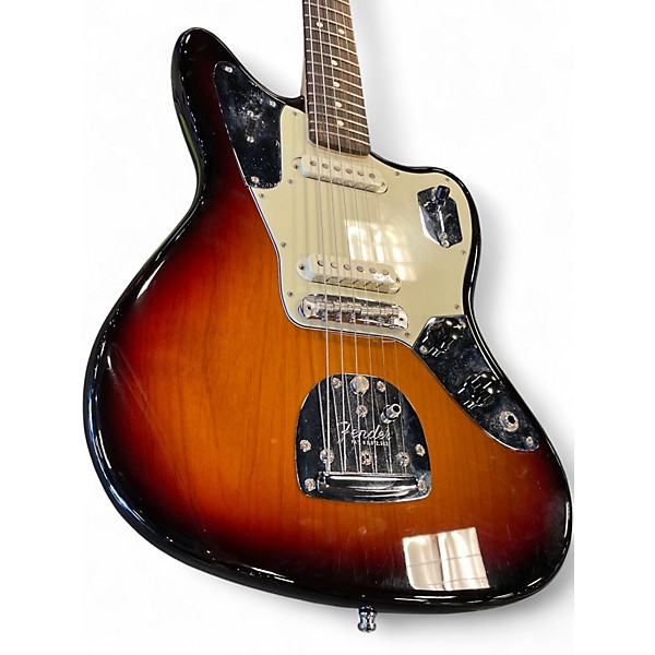 Used 2020 Fender American Professional Jaguar 3 Color Sunburst Solid Body Electric Guitar