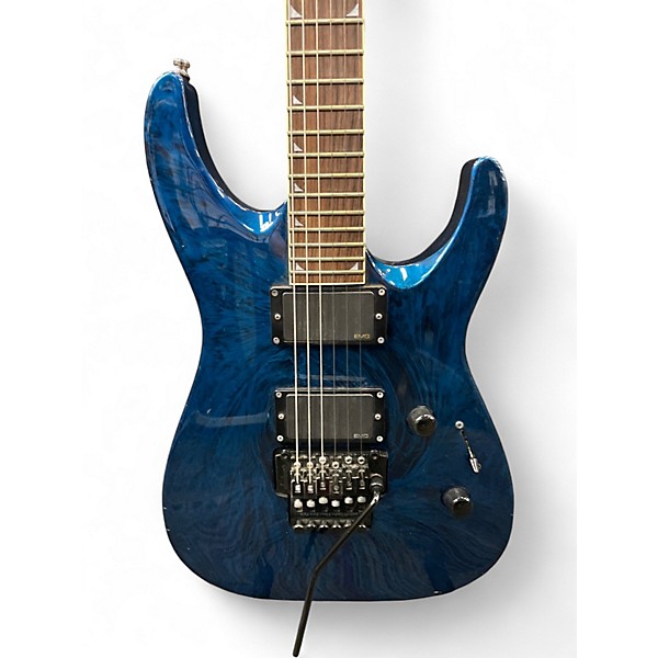 Used Jackson DKMG Dinky blue swirl Solid Body Electric Guitar