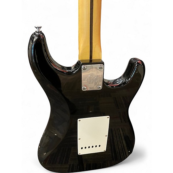 Used Hondo FAME SERIES 760 RIGHT HANDED LEFTY  Black Solid Body Electric Guitar