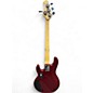 Used Sterling by Music Man StingRay5 Maroon Electric Bass Guitar