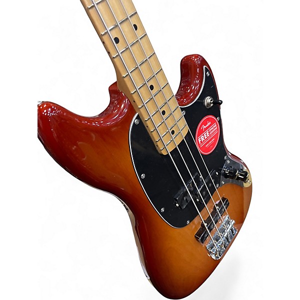 Used Fender Mustang Bass Sienna Sunburst Electric Bass Guitar
