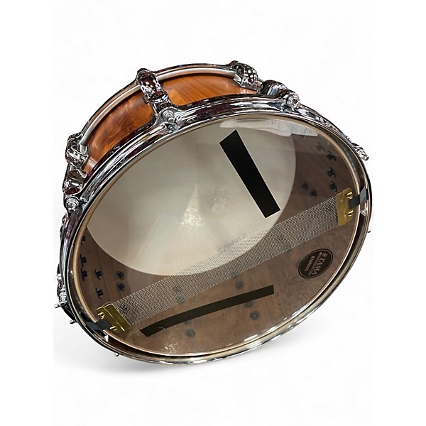 Used TAMA 6X14 Starclassic Performer Snare Natural Ceder Drum