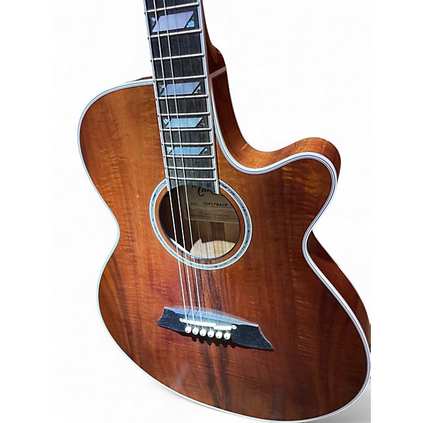 Used Takamine TSP178ACKN Hawaiian Koa Acoustic Electric Guitar