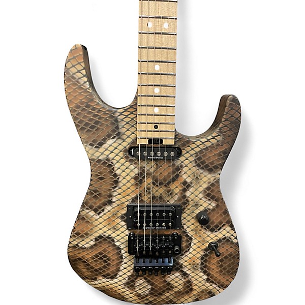 Used Charvel Custom Shop DeMartini Sig Snake Snakeskin Solid Body Electric Guitar