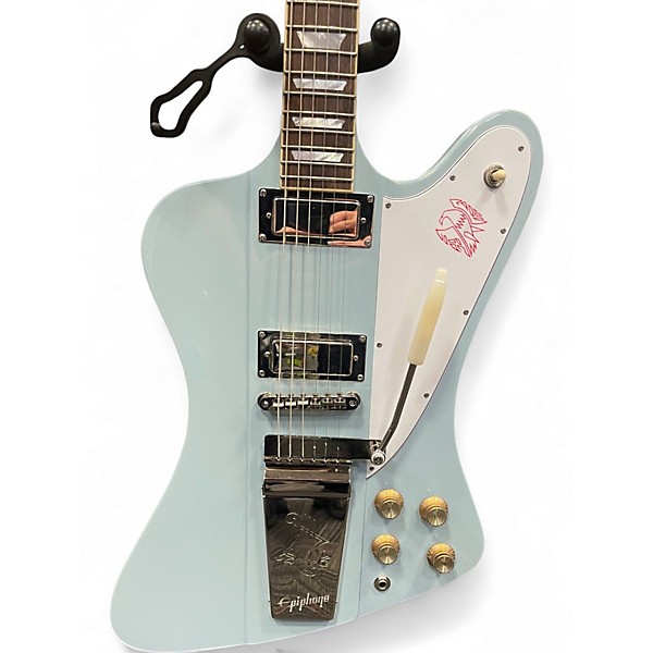 Used Epiphone 1963 Firebird V frost blue Solid Body Electric Guitar