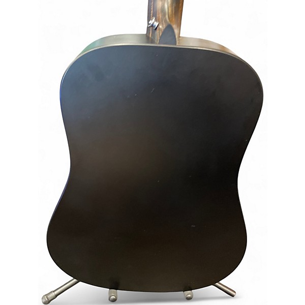 Used Martin DX Johnny Cash Black Acoustic Electric Guitar