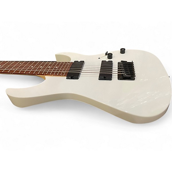 Used Ibanez RG8 8 String White Solid Body Electric Guitar