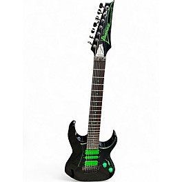 Used Ibanez UV70 Universe Steve Vai Signature 7 String Black Solid Body Electric Guitar