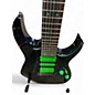 Used Ibanez UV70 Universe Steve Vai Signature 7 String Black Solid Body Electric Guitar