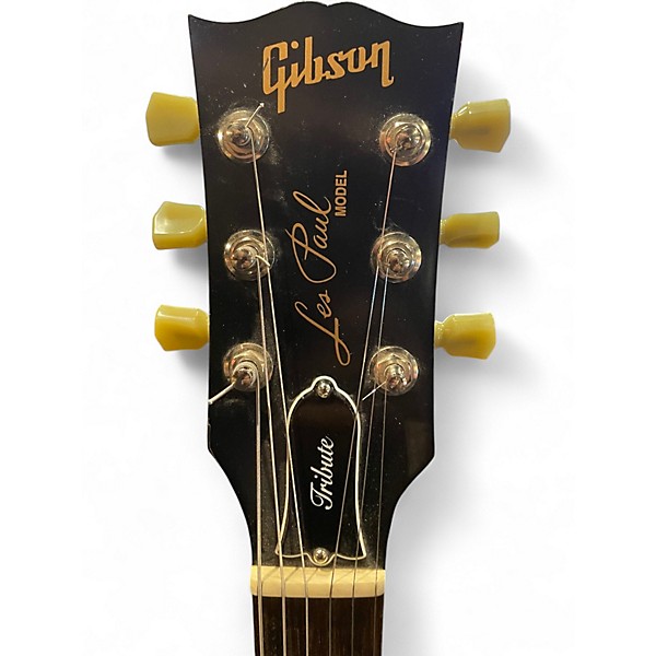 Used Gibson Les Paul Tribute Gold Top Solid Body Electric Guitar