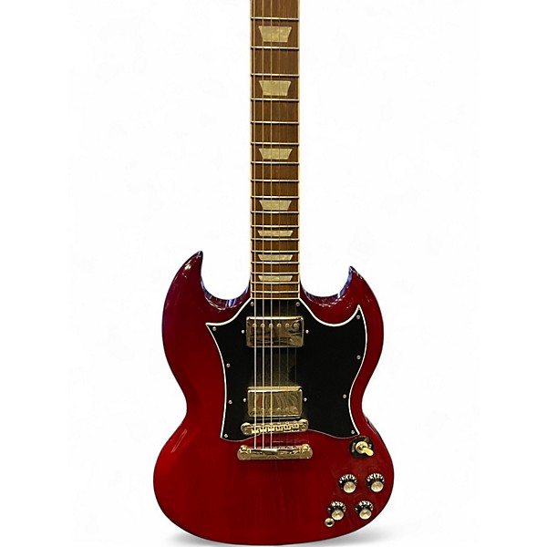 Used 2021 Epiphone SG STD Cherry Solid Body Electric Guitar