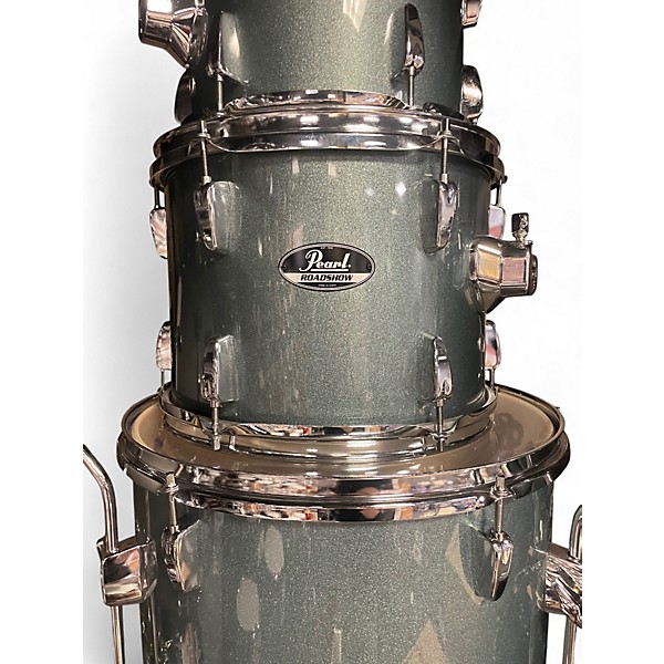 Used Pearl 4 Piece RoadShow blue sparkle Drum Kit