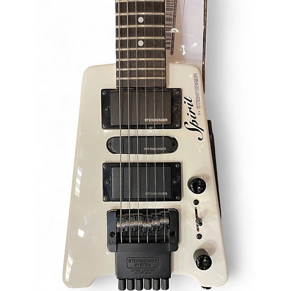 Used Steinberger Spirit GT-PRO Deluxe WHITE Electric Guitar