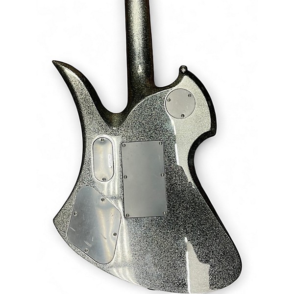 Used B.C. Rich PXMG Pro X Mockingbird Floyd Rose Black Sparkle Glitter Metal Flake Solid Body Electric Guitar