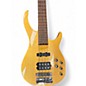 Used Rogue LX408 Yellow Electric Bass Guitar