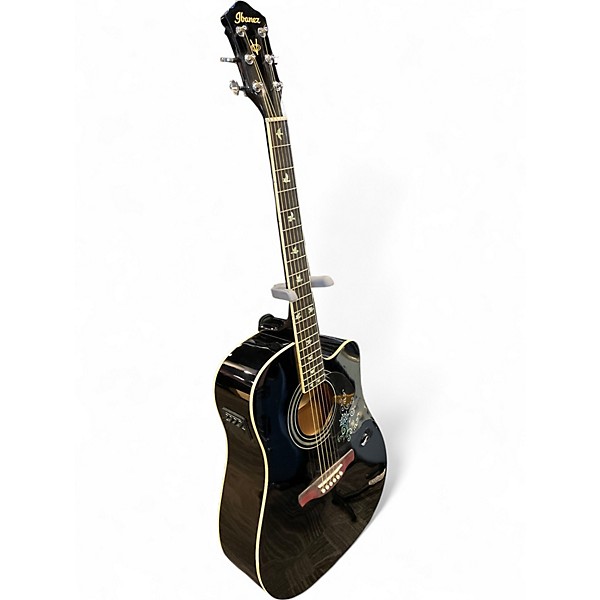 Used Ibanez V70CE Black Acoustic Electric Guitar
