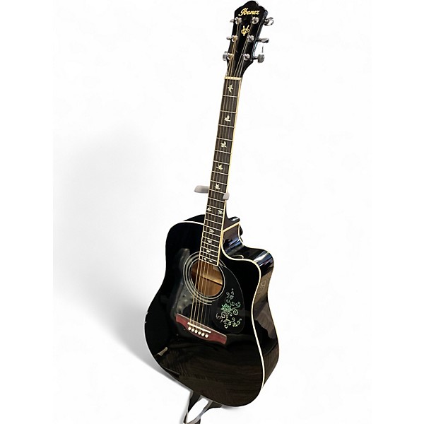 Used Ibanez V70CE Black Acoustic Electric Guitar
