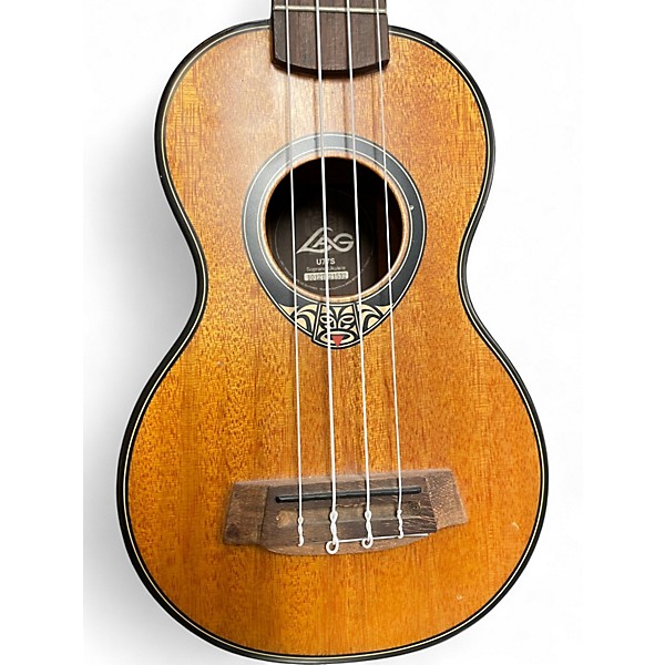 Used Lag Guitars U77S Brown Ukulele