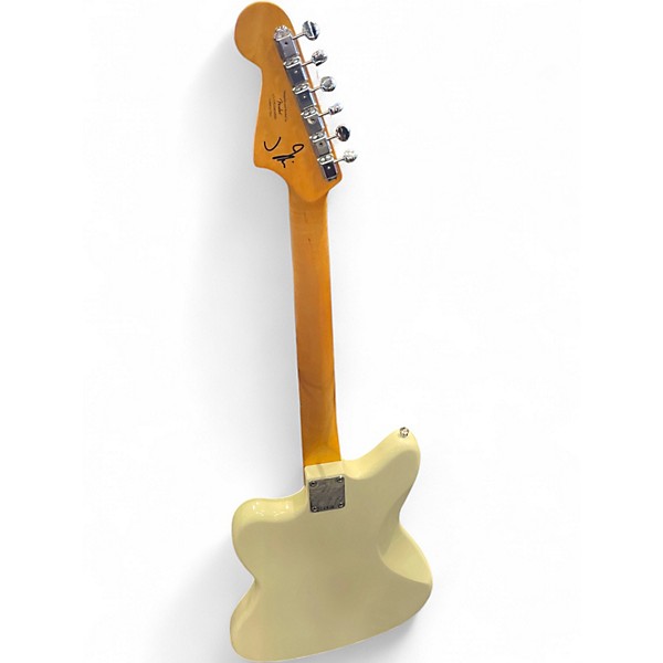 Used Squier J Mascis Jazzmaster Vintage White Solid Body Electric Guitar